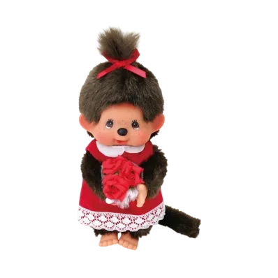 Sekiguchi Flower Bouquet Monchhichi Girl Red Flower