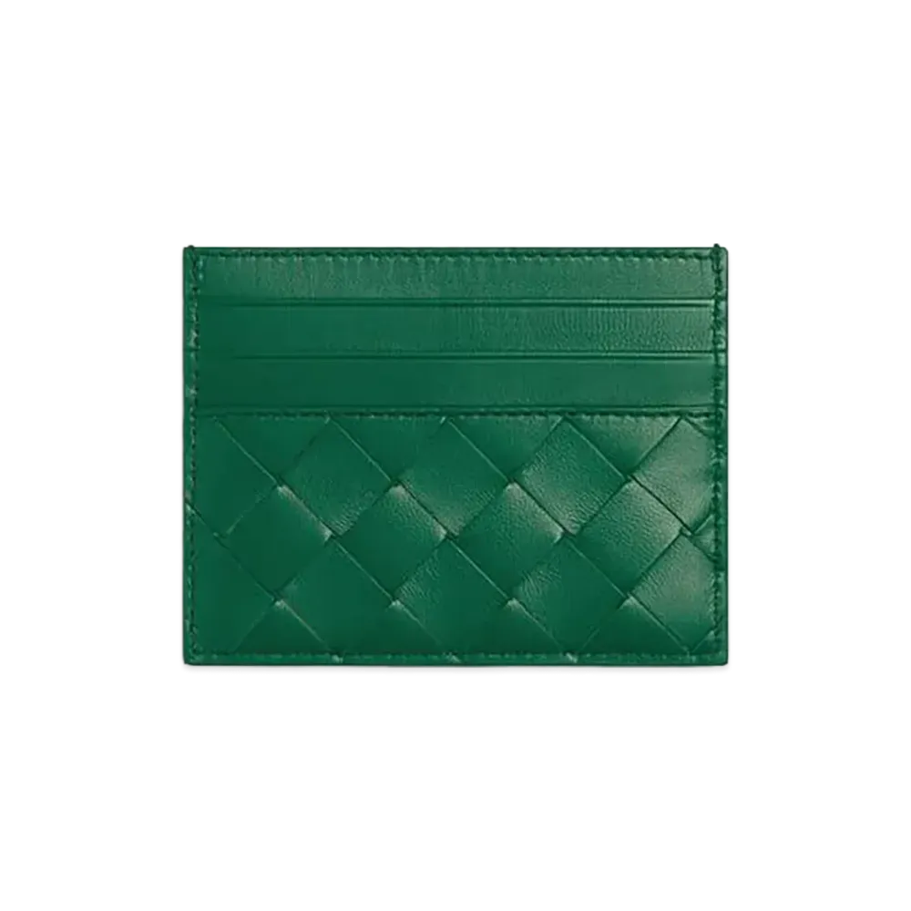 Bottega Veneta Intrecciato Credit Card Case "Jungle"
