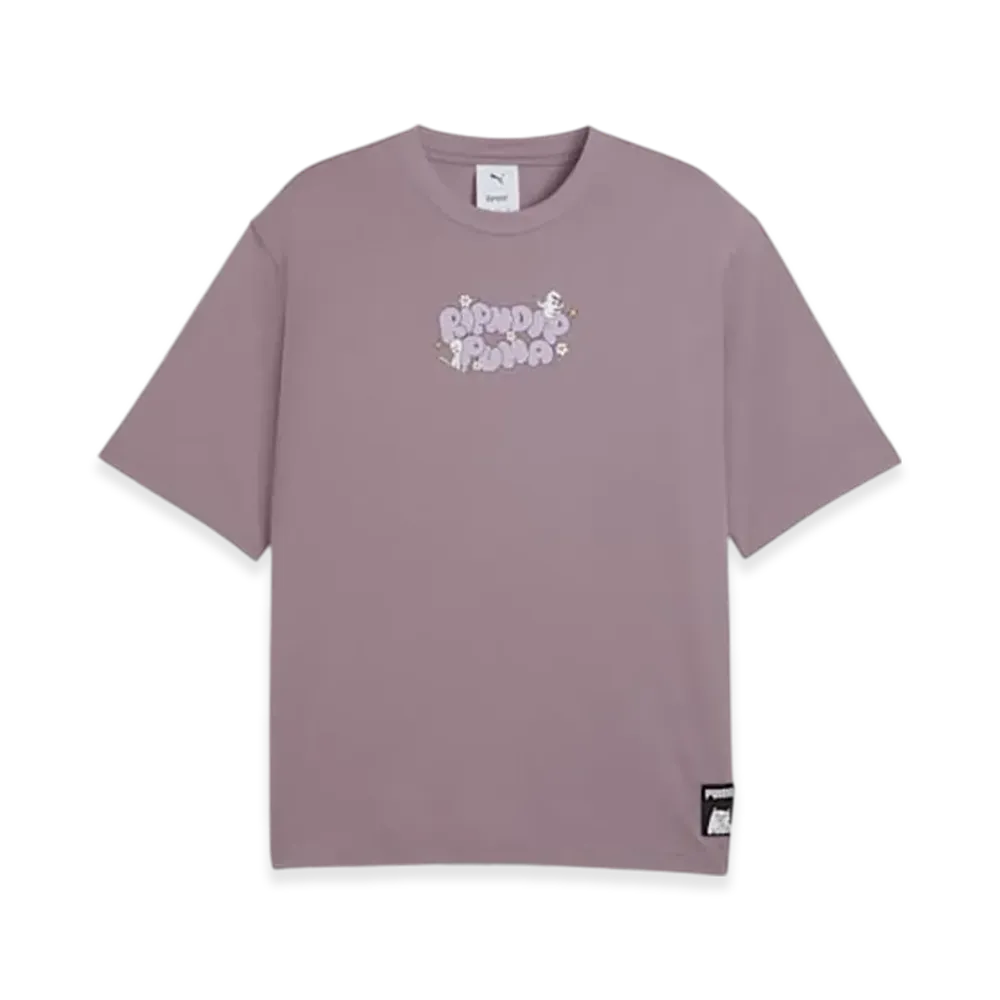 PUMA x RIPNDIP Unisex Boxy Graphic S/S Tee "Plum Jam"