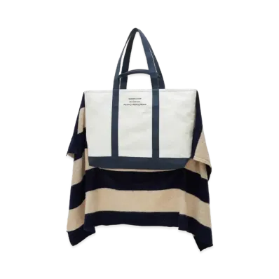 UNDERCOVER Cotton Canvas Tote Bag "Navy"