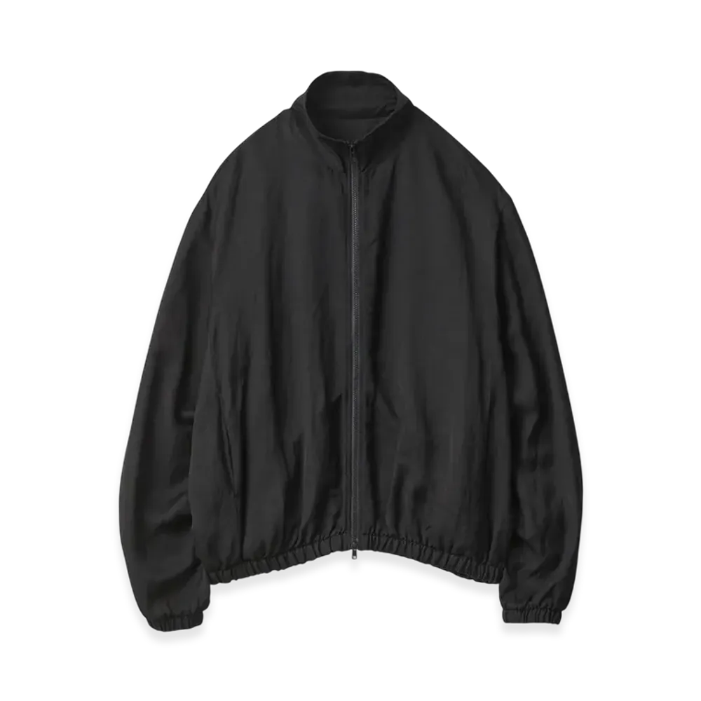 ssstein VIS/LI Twill Shirred Light Zip Jacket "Black"