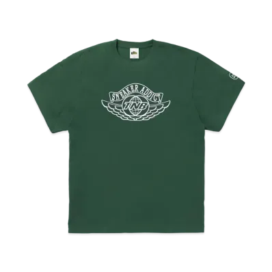 SNKRDUNK × THE NETWORK BUSINESS Tee "SNEAKER ADDICT GREEN"