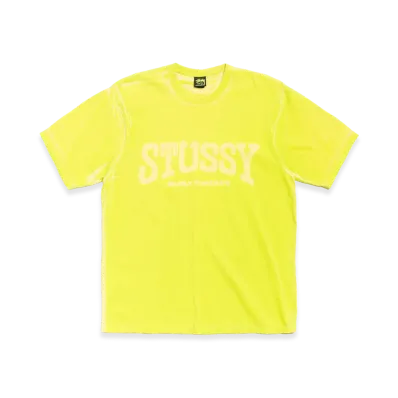Stussy Burly Stone Washed Tee "Lemon"