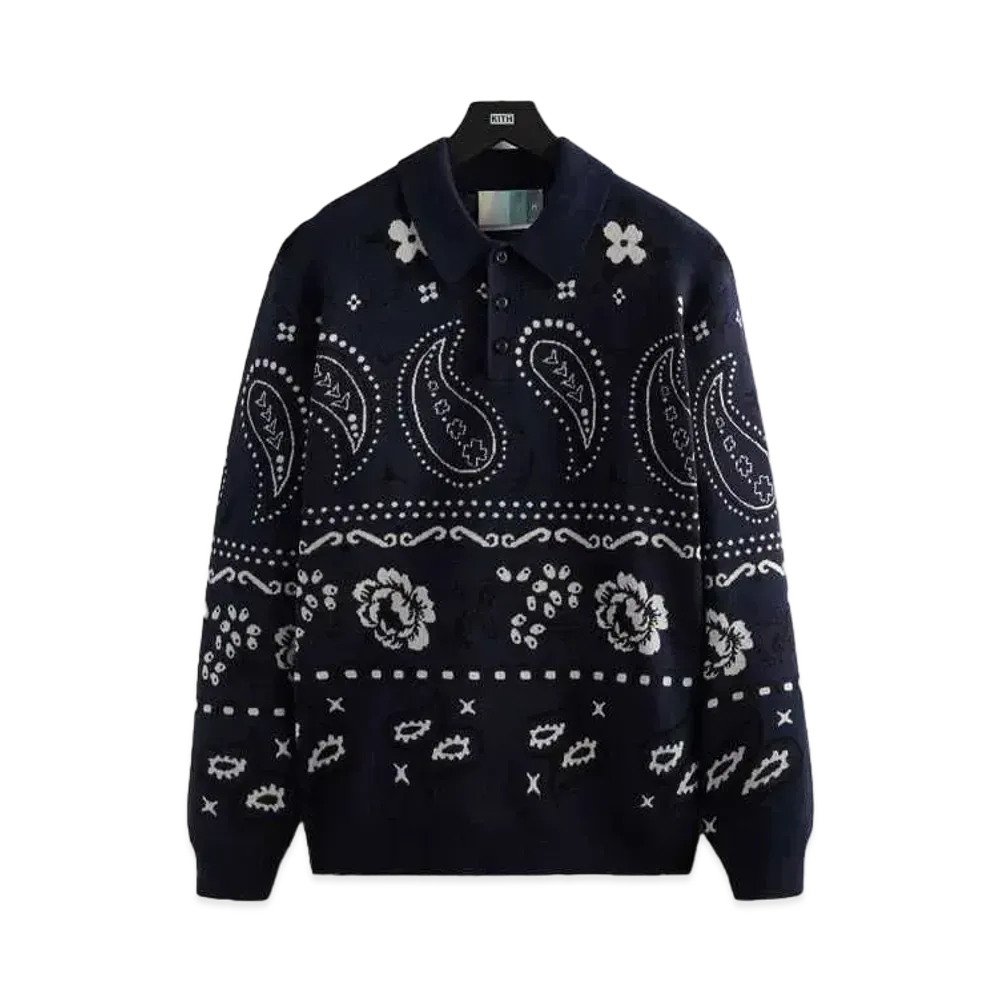Kith Paisley Harmon Pullover "Nocturnal"