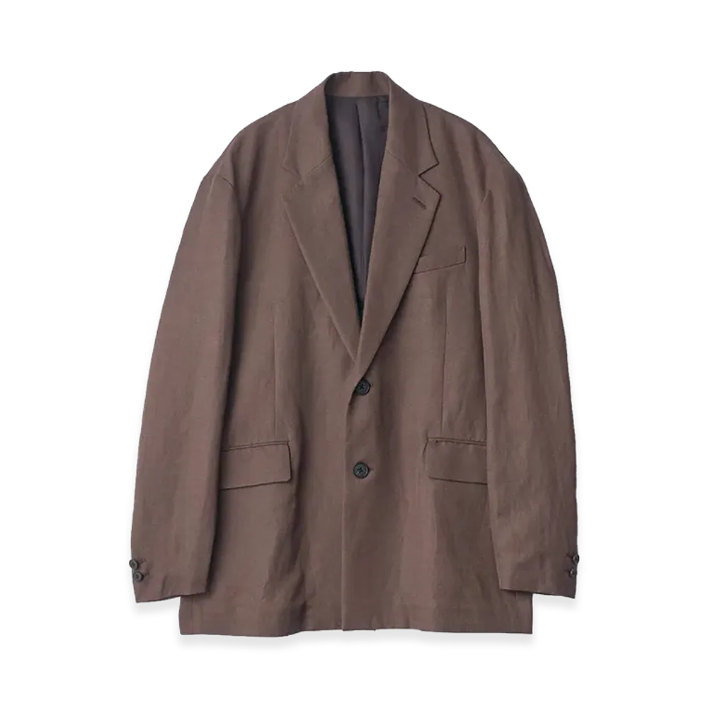ssstein Vis/Li/Ra Twill Single Breasted Blazer "Khaki Brown"