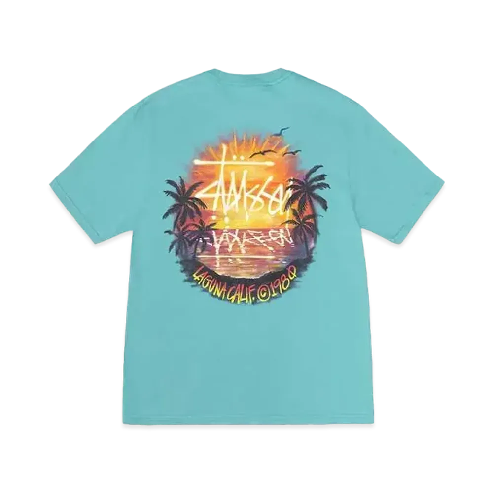 Stussy Sunset Tee "Ocean"