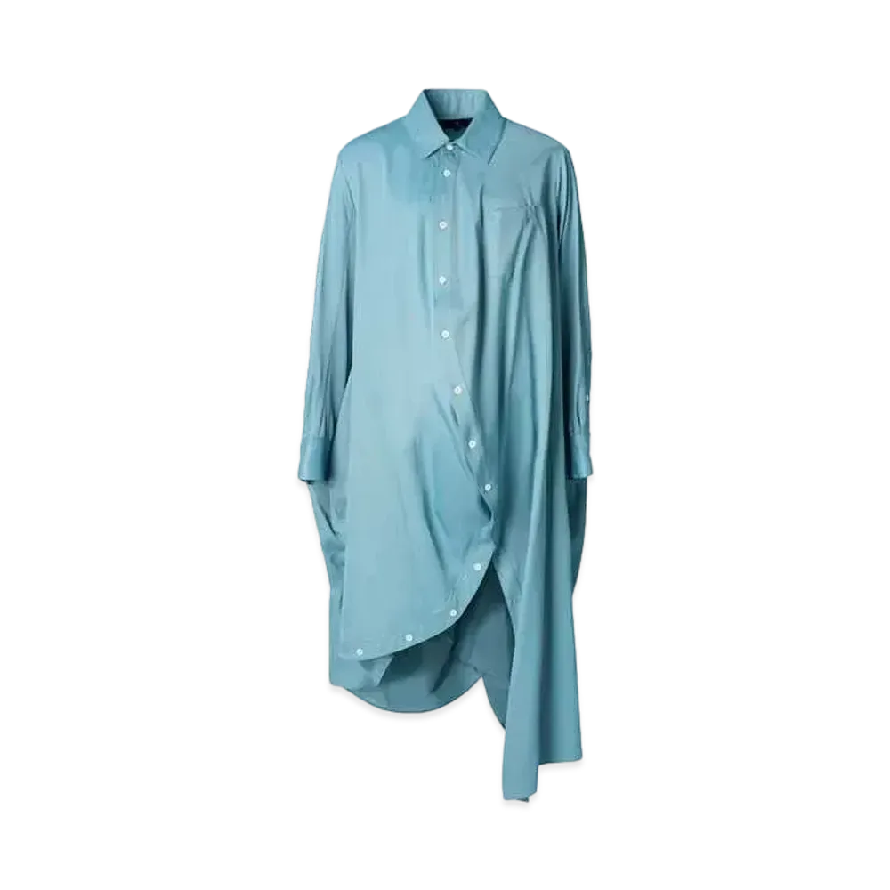 ANREALAGE Ball Rayon Shirt Dress "Sax"
