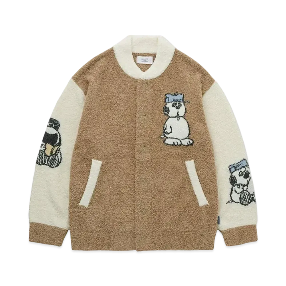 GELATO PIQUE x PEANUTS Homme Olaf Baby Moko Jacquard Pique Jacket "Camel"