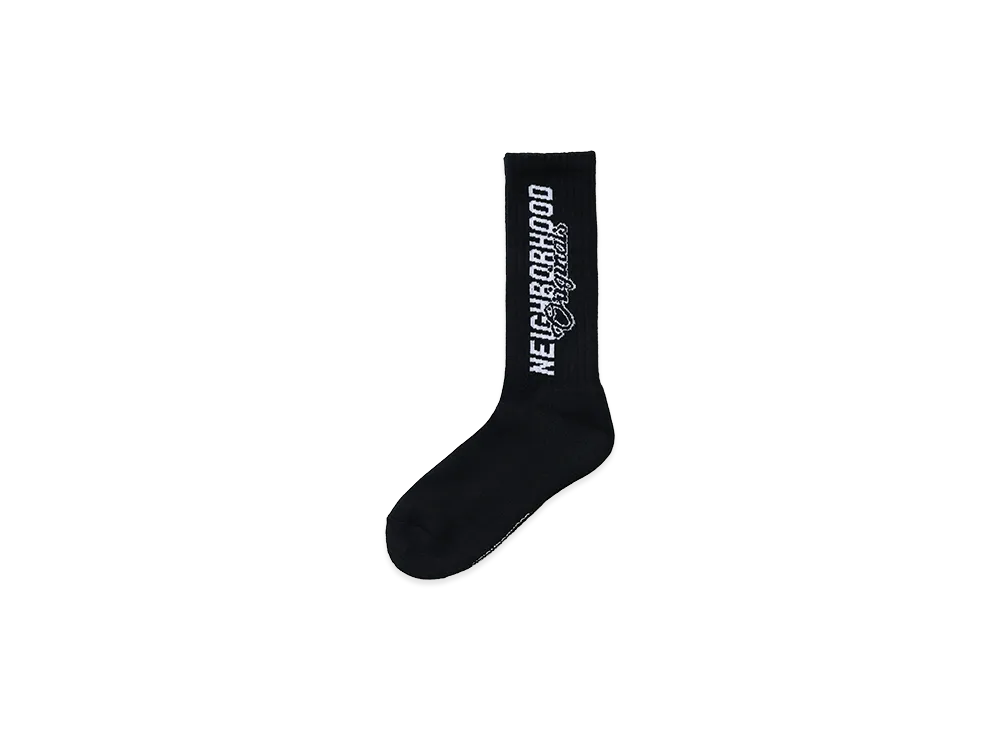 NEIGHBORHOOD Logo Socks "Black"