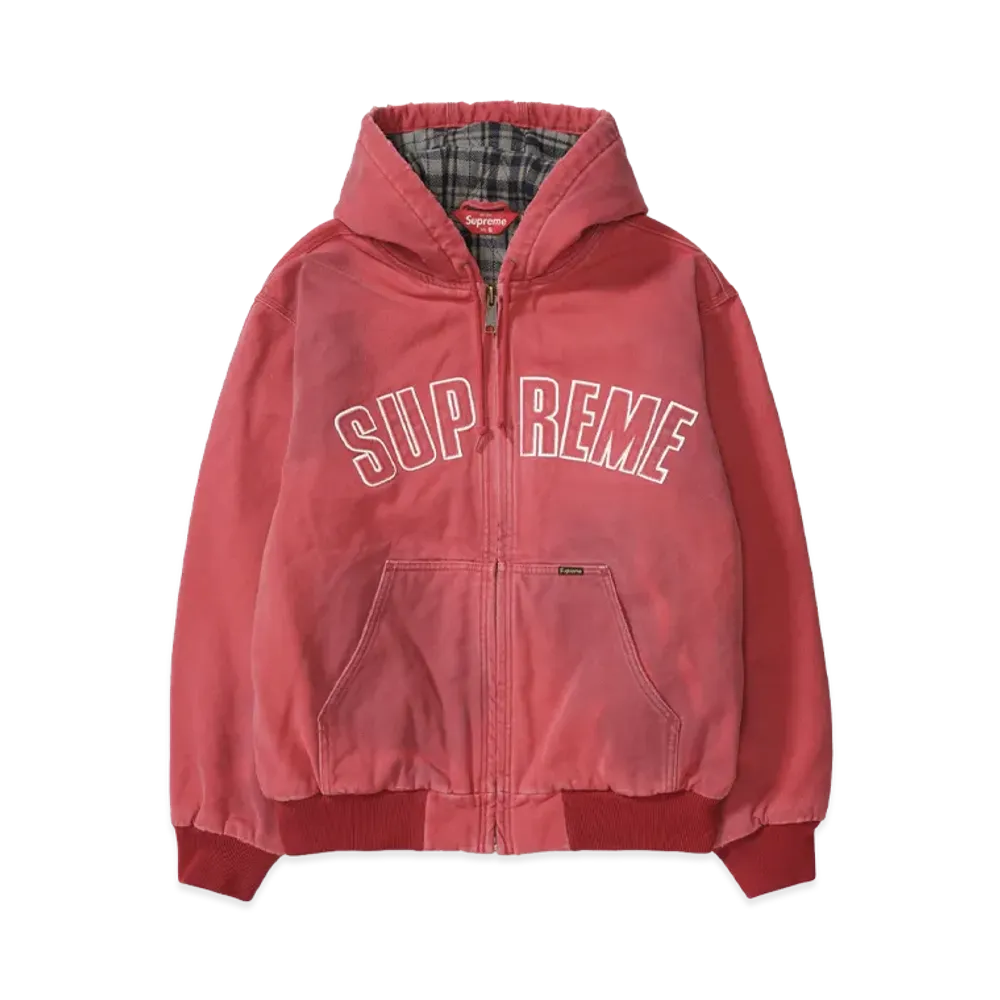 Supreme Reflective Arc Hooded Work Jacket "Red"
