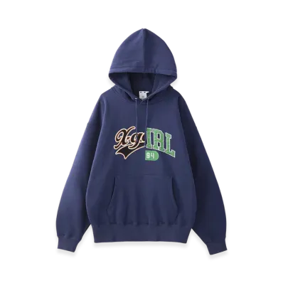 X-Girl Mix College Logo Sweat Hoodie "Navy"