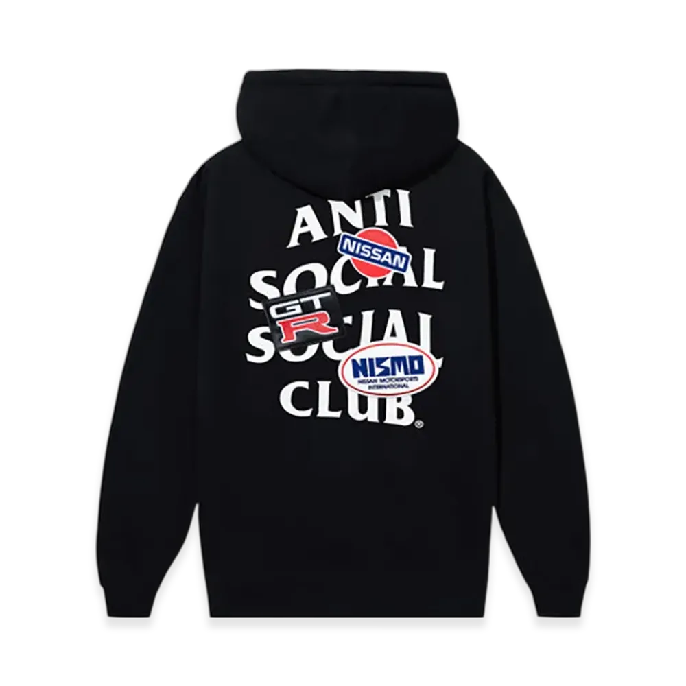ANTI SOCIAL SOCIAL CLUB x Nissan Embroidered Hoodie "Black"