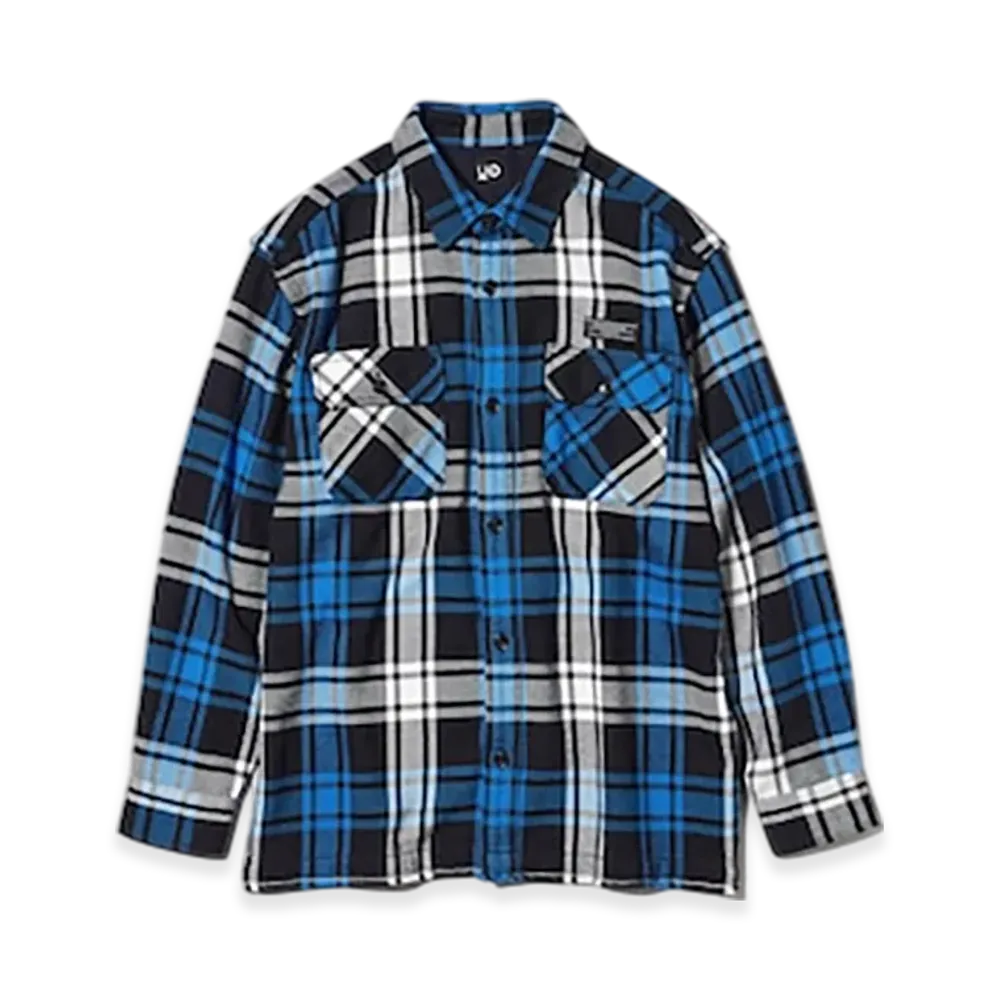 GU x UNDERCOVER Heavy Flannel Shirt "Blue"