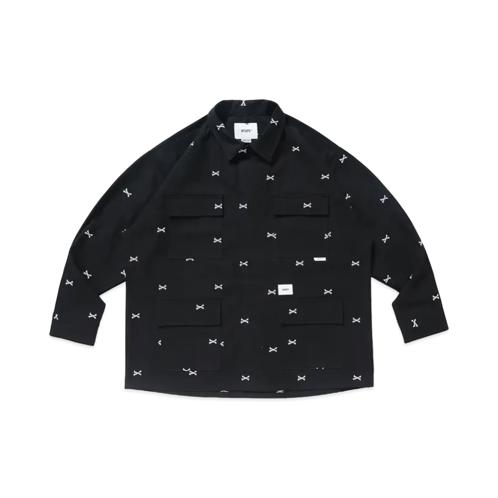 WTAPS Jungle 01 / LS / Cotton. Oxford. Textile "Black"