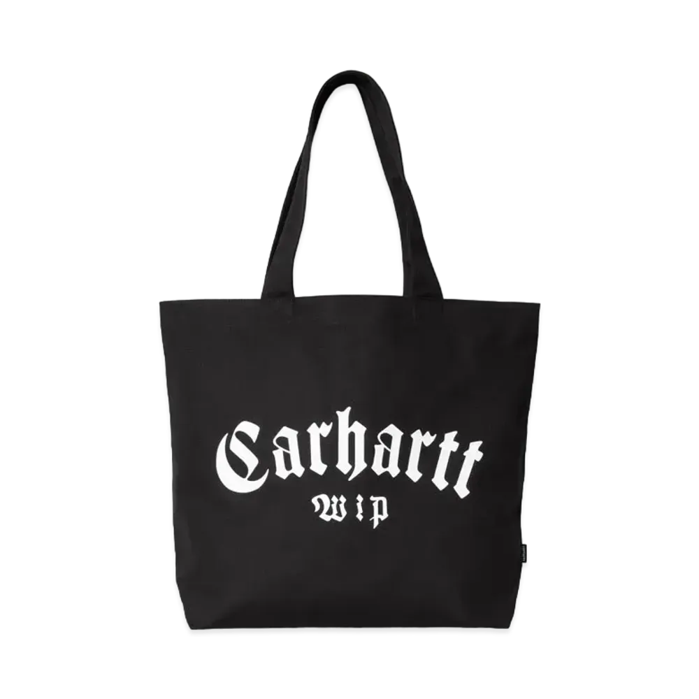 Carhartt Canvas Graphic Tote Large Onyx Print "Black"