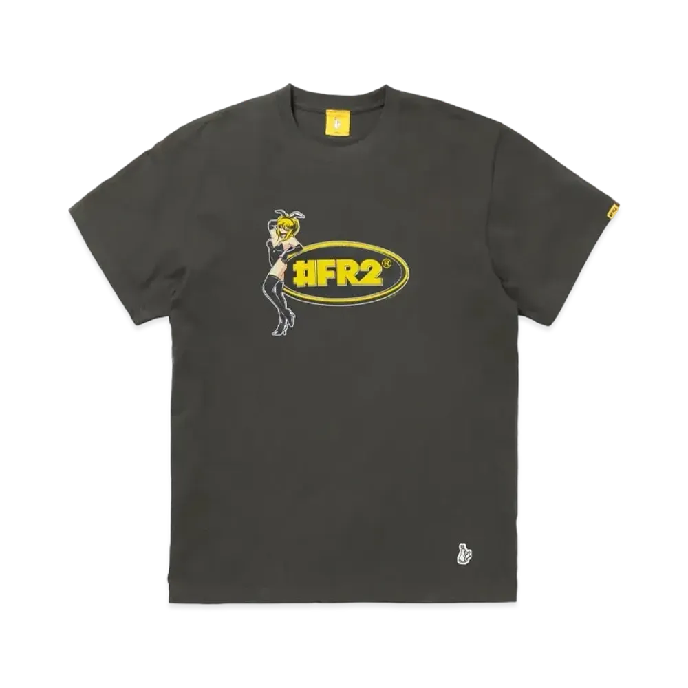 FR2 Bunny Girl Oval Logo T-Shirt "Black"