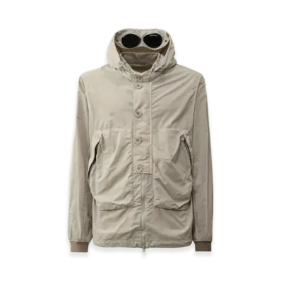 C.P. Company Flatt Nylon Goggle Overshirt "Grey"