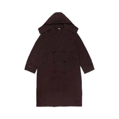 Stussy Ultra Lightweight Nylon Trench "Brown"