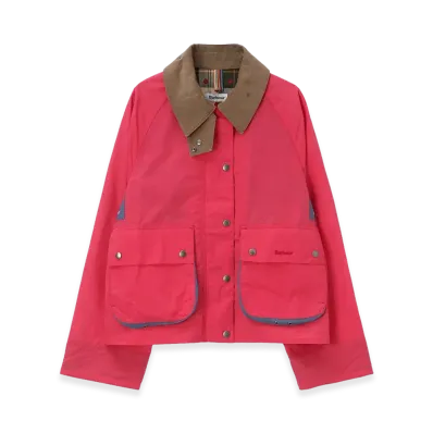 Barbour x Paul Smith Women's Alma Cotton Jacket "Cherry"