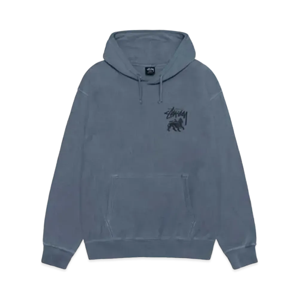 Stussy Rasta Lion Pigment Dyed Hoodie "Navy" (FA24)