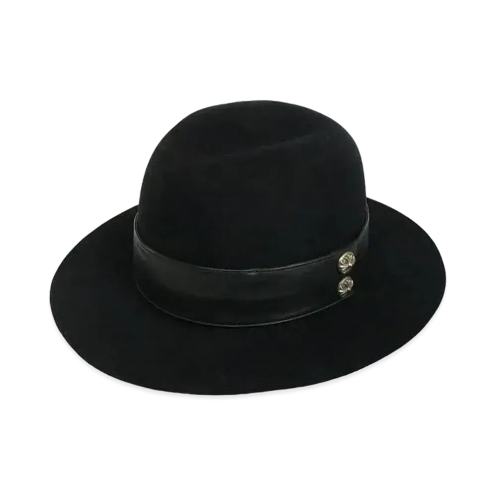 Chrome Hearts Cross Ball Beaver Felt Hat "Black"