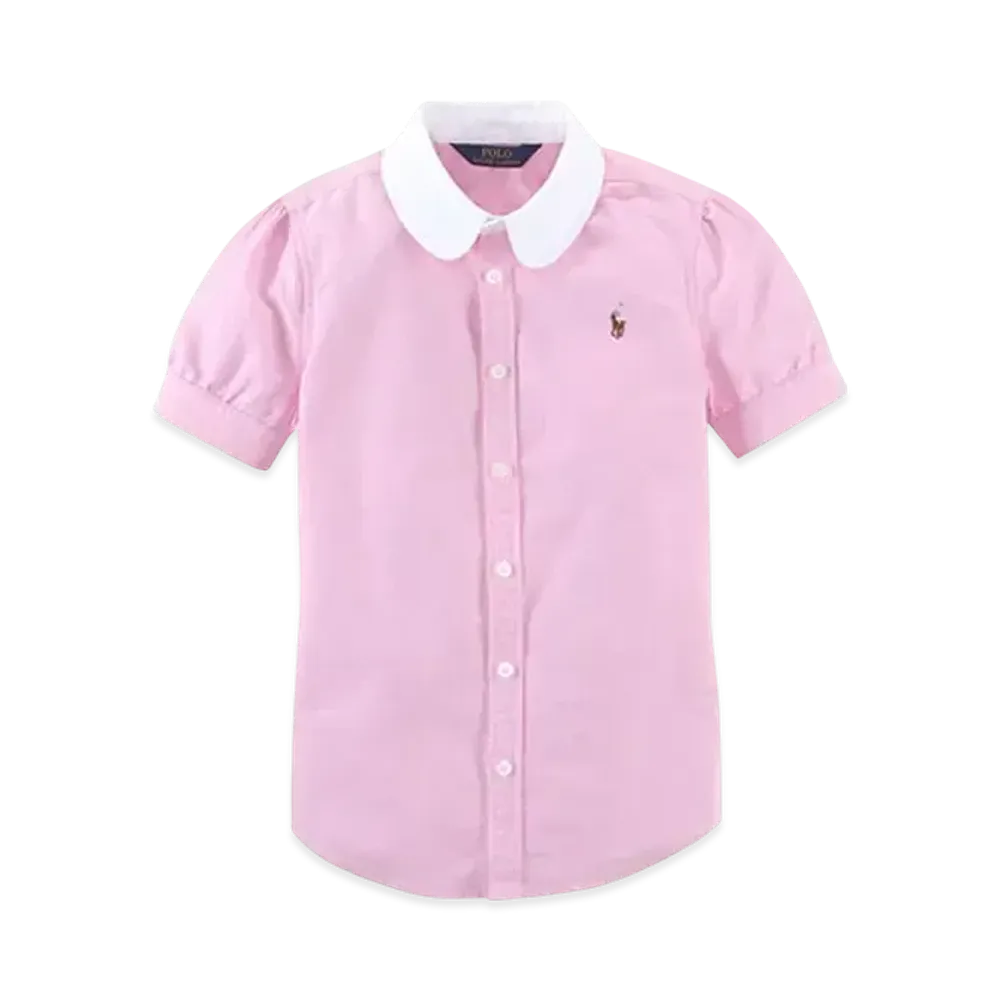 Polo Ralph Lauren Kids Cotton Oxford Shirt "Pink"
