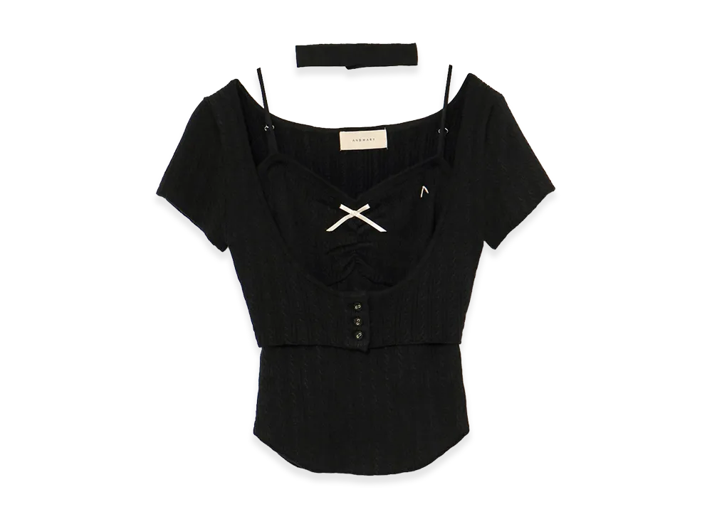 ANDMARY Women's Frida Knit Set "Black"