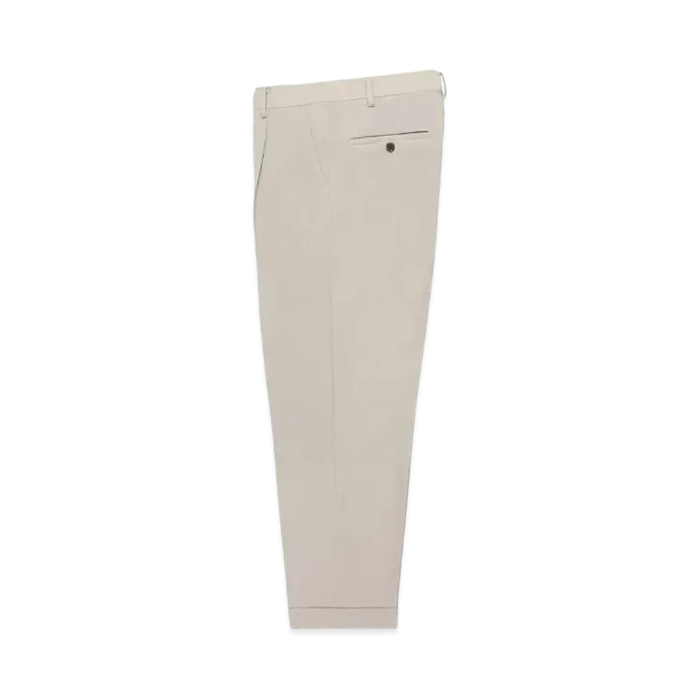 WACKO MARIA x DORMEUIL Pleated Trousers (Type-1) "Light Beige"