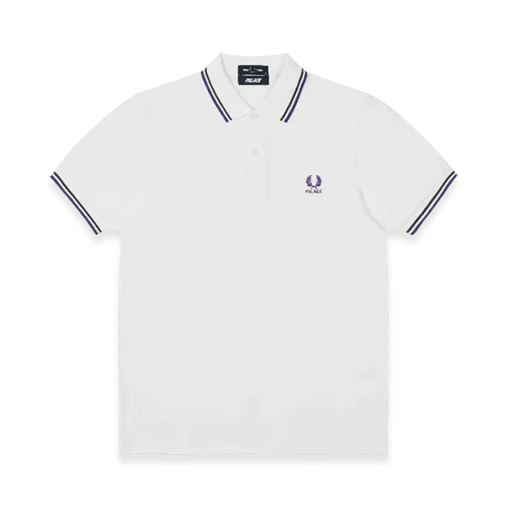 PALACE x Fred Perry Shirt "White"