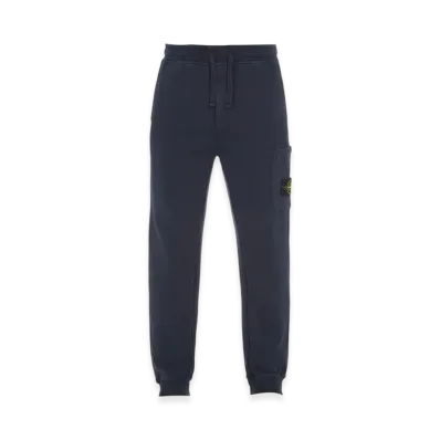 Stone Island 62620 Cotton Fleece Garment Dyed Cargo Joggers - 23FW "Navy Blue"