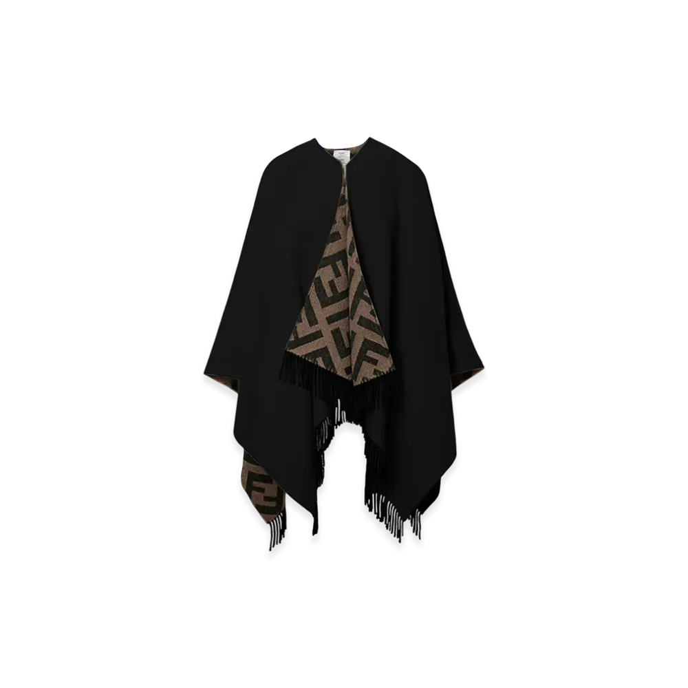 FENDI Cape/Poncho "Tobacco/Black"
