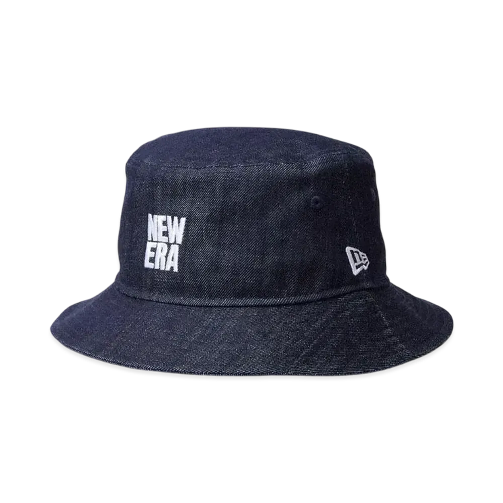 NEW ERA Bucket 01 Denim Square New Era Logo "Indigo Denim"