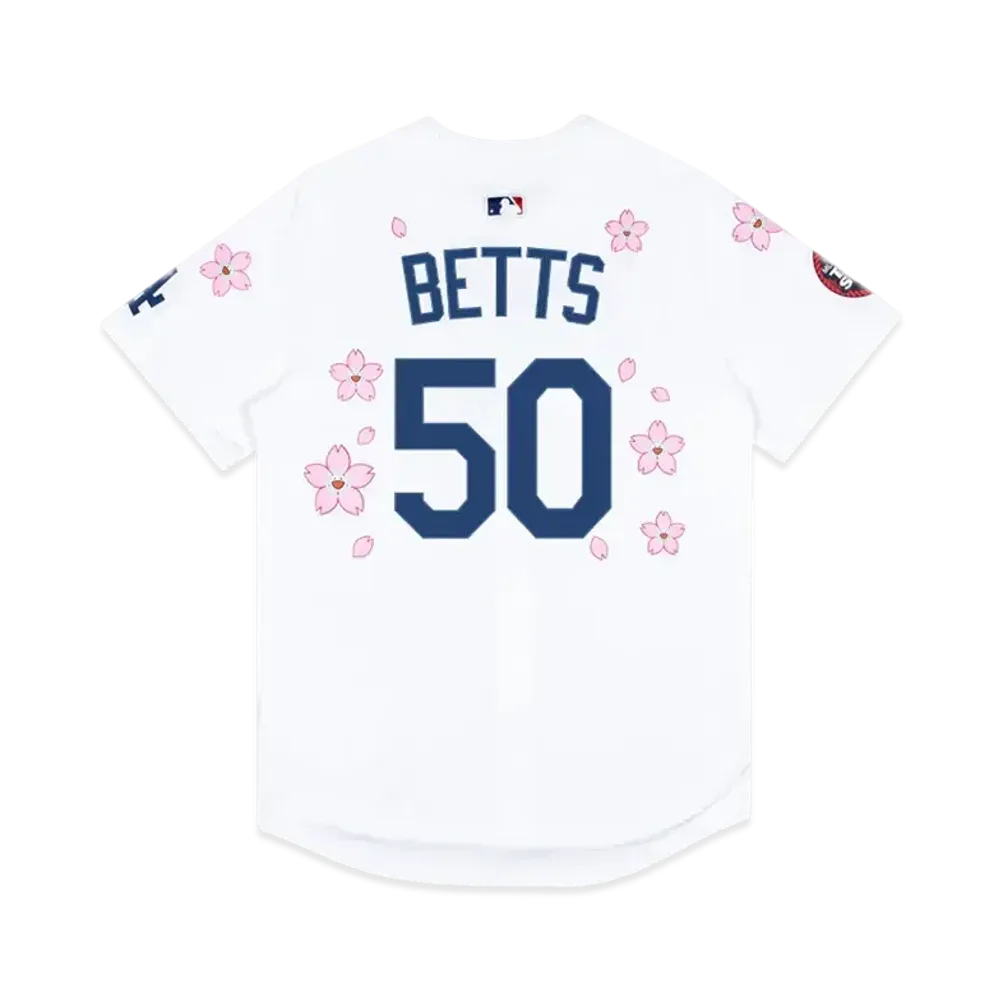 Takashi Murakami x MLB World Tour Tokyo Series 2025 Dodgers Betts Jersey "White"