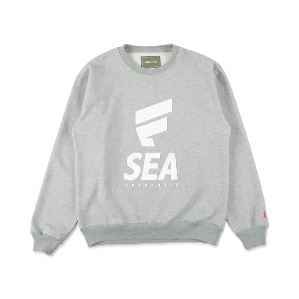 WIND AND SEA X FCMM (F-SEA) SWEAT SHIRT "Gray"