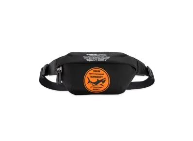 Burberry Badge Applique Sonny Bum Bag "Black"