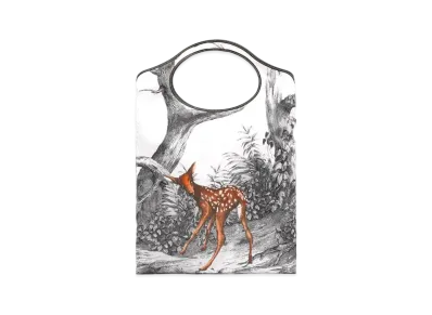 Burberry Deer Print Packaway Pocket Tote Online Exclusive "Black/White"