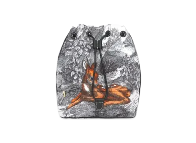 Burberry Deer Sketch Print Drawcord Pouch Online Exclusive "Black/White"