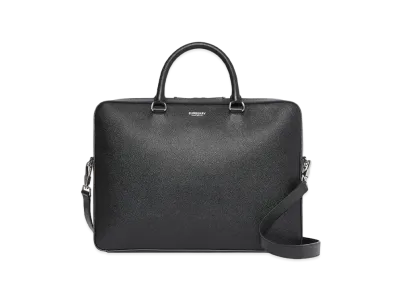 Burberry Grainy Leather Briefcase "Black"