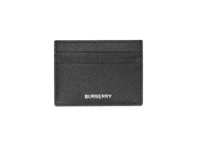 Burberry Grainy Leather Card Case "Black"