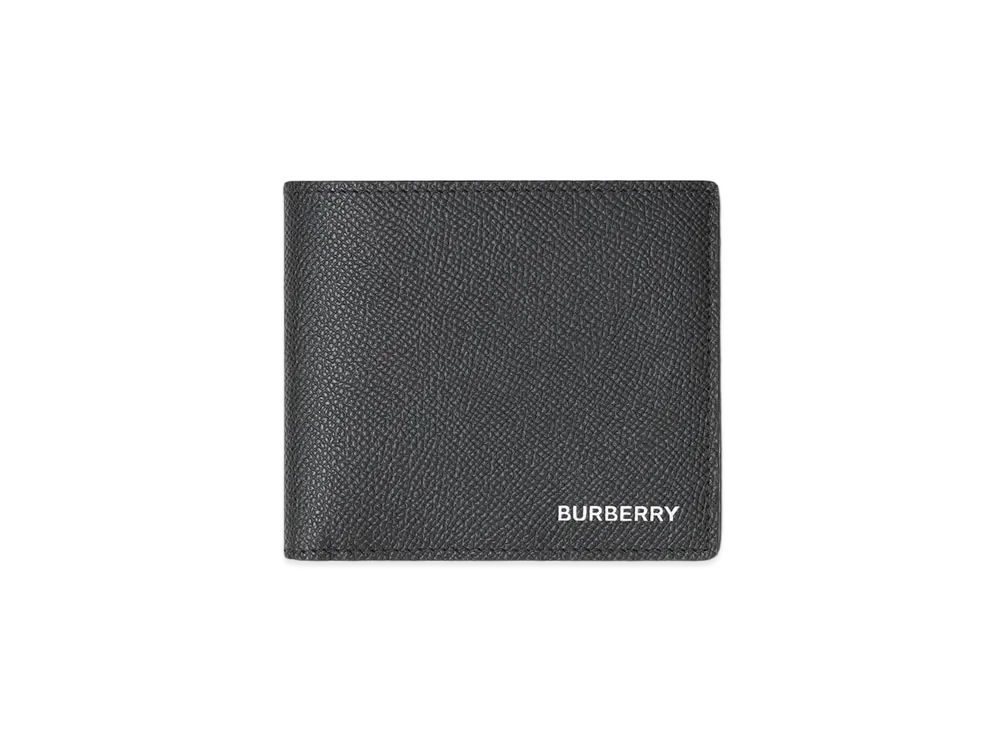 バーバリー グレイニーレザー インターナショナル バイフォールド コインウォレット "ブラック" P80146561
