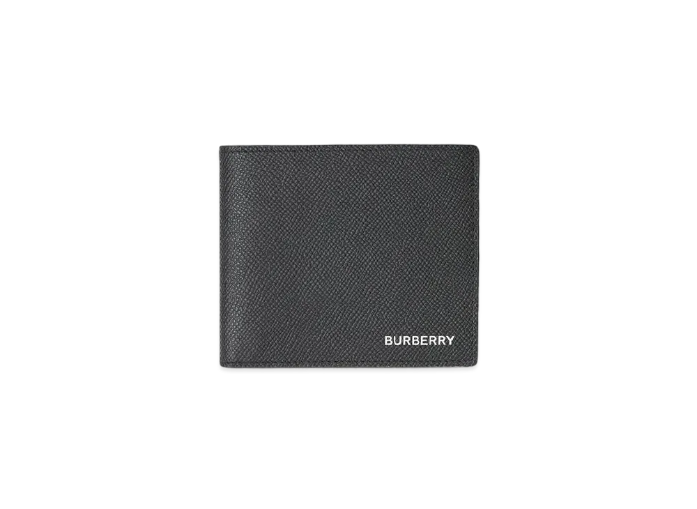 バーバリー グレイニーレザー インターナショナル バイフォールドウォレット "ブラック" P80146531