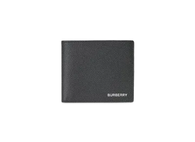 Burberry Grainy Leather International Bifold Wallet "Black"