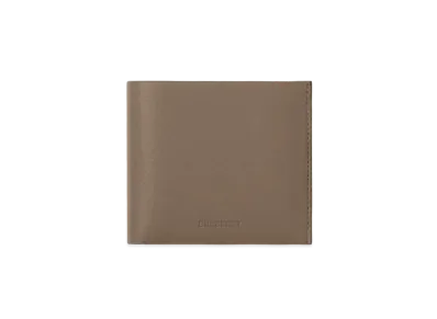 Burberry Grainy Leather International Bifold Wallet "Light Acorn"