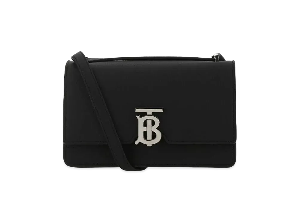 バーバリー グレイニーレザー ロー ロビンバッグ "ブラック" P80438431