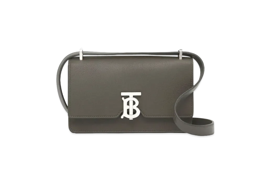 Burberry Grainy Leather Low Robin Bag "Military Khaki"