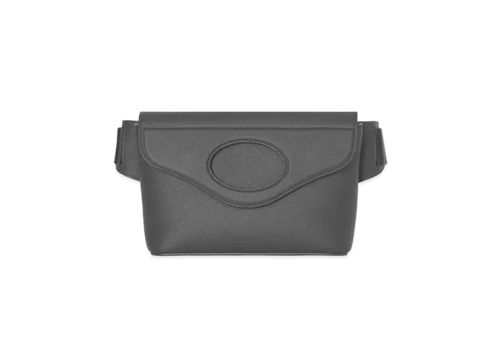 Burberry Grainy Leather Pocket Bum Bag "Black"