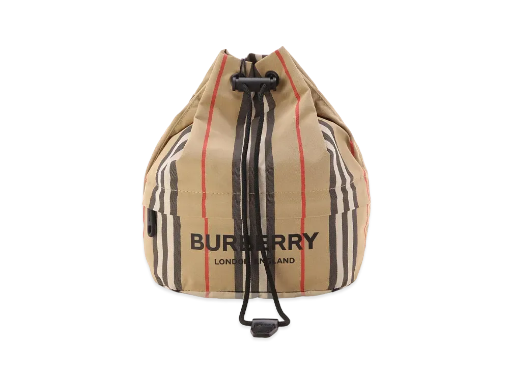 Burberry Icon Stripe ECONYL Drawcord Pouch Archive "Beige"
