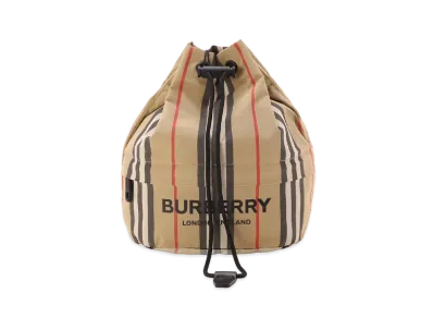 Burberry Icon Stripe ECONYL Drawcord Pouch Archive "Beige"