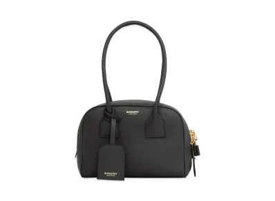 Burberry Large Leather Half Cube Bag "Black"