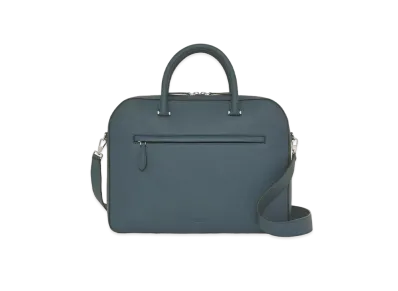 Burberry Leather Olympia Briefcase "Ash Blue"